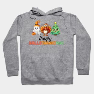 Hallothanksgiving | Halloween | Thanksgiving | Christmas Hoodie